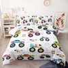 Nttopship Kids Comforter Set for Boys,Cartoon Monster Car 3 Pieces
