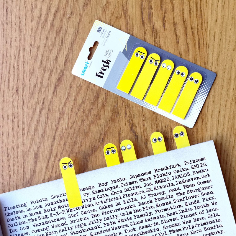 smart by Leviatan Emotikon Sticky Notes Highlighter Strips Page Marker