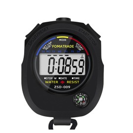 FomaTrade Waterproof Stopwatch,Digital Stopwatch Timer,Sport Stop Watch,Interval Timer with Large Display (1) (1)