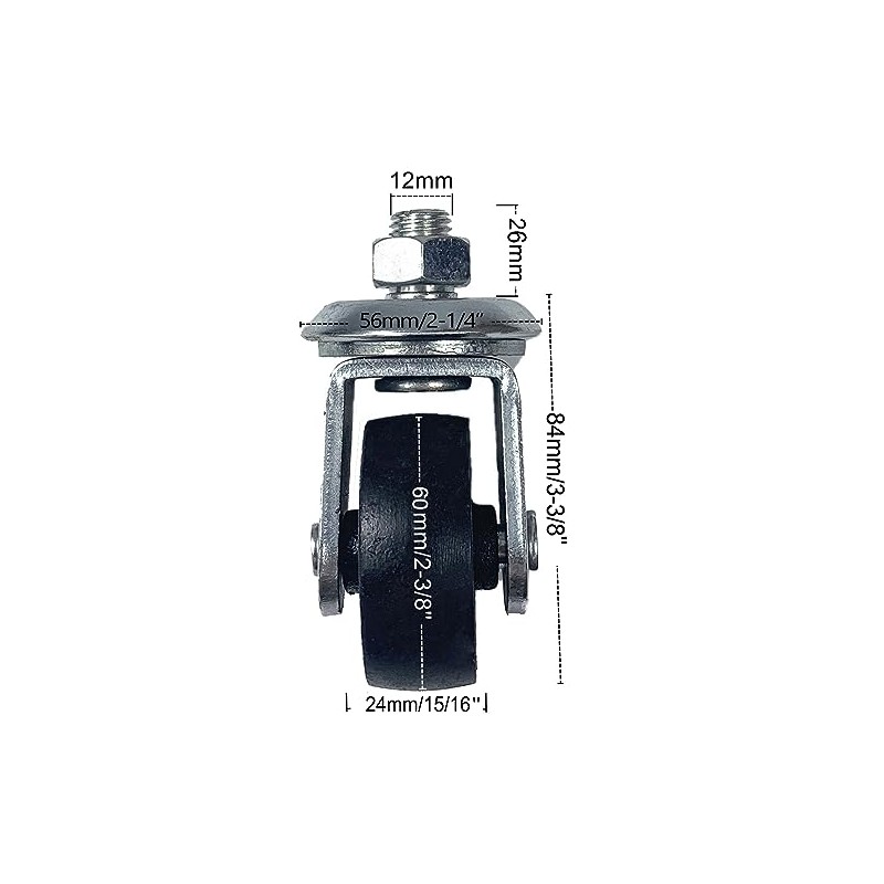 Racing Jack Caster Wheel for 3 Ton Floor Jack, 12mm