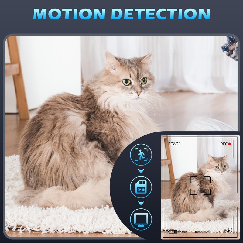 USB Charger Camera, 1080P HD Mini Security Cameras Small Nanny