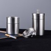 Household Portable Durable 304 Stainless Steel Ashtray with Lid Ashtray