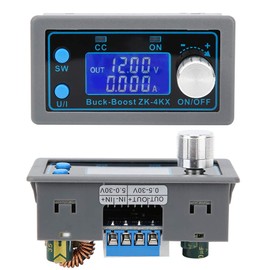 0.5-30V 4A Digutal DC Buck Boost Converter Module, Adjustable CC CV Voltage Regulator Display LCD