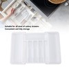 Expandable Utensil Tray Multi Compartments Space Saving Expandable Kitchen Drawer