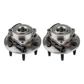 KAX 515096 Pair Front Wheel Hub Bearing Compatible with 2007-2014 GMC Yukon 5.3L 4WD,6 Lug W/ABS