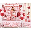 208Pcs Xynic She's Ready to Pop Baby Shower Decorations Tableware