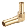 sourcing map 8mm to 6mm Barb Brass Hose Fitting 90