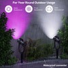 SUNTHIN Outdoor Landscape Lighting with Remote, RGBW Color Changing Spot