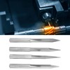 4Pcs VShaped Carving Cutter 2Edged Engraving Bit 4x0.4x15°/4x0.4x20°/4x0.4x25°/4x0.4x30°