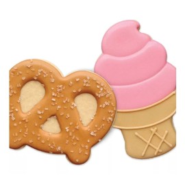Sugarbelle Kit 2pz Cortadores Para Galletas Pretzel Y Helado Sugarbelle