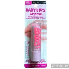 Maybelline Baby Lips Crystal Moisturizing Lip Balm, 140 Pink Quartz shimmery