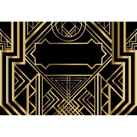Xiaoterna 2.5 x 1.8 m Happy Birthday Backdrop Black and Gold Red Carpet Photography Background Roaring 20s Birthday Party Black Background Portrait Photo Studio Props