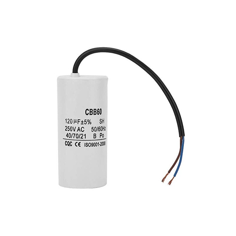 Condensador De Corriente De Cable Revestido 250Vac 50 / 60Hz