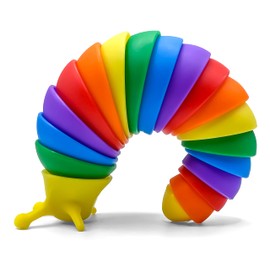 Toy Jam SLUGIS Babositas (Arcoiris). Juguete Sensorial para el Estrés y Ansiedad. Regalo para Niños y Adultos!