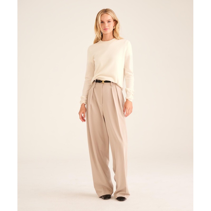 NAADAM The Original Cashmere Crewneck Sweater, White, L