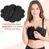 AutoWT Hands Free Pumping Bra, Front Zipper Breast Pump Bra,