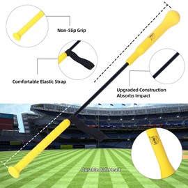 CEPHKY Baseball Hitting Stick with Foam Shock & Comfort Grip, Swing Trainer Batting Practice Equipment for All Skill Levels,Ideal One-on-One Coaching Training Aids Accessories