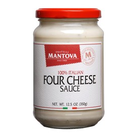 Four Cheese Premium Italian Sauce, made with Italian Cheese (Pack of 2) 12.5 oz