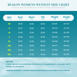 REALON Mens Womens Wetsuit 5/4mm Neoprene Scuba Diving Long Sleeve Back Zipper Thermal Wet Suits Cold Water Keep Warm