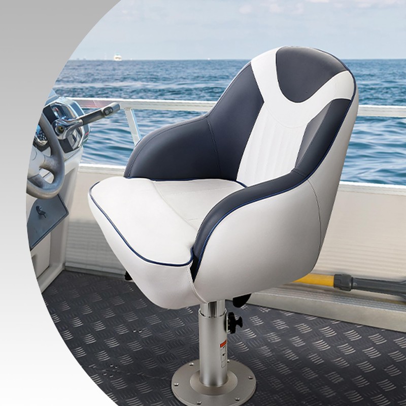 Hotkesa Boat accessories New Aluminum Adjustable Boat Seat Pedestal Smooth
