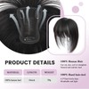 Hair Toppers for Women Human Hair with Bangs Hand-stitched 360°3D