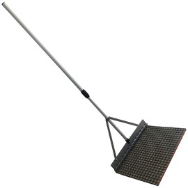 Yard Tuff YTF-218DM Steel Head and Brace Lightweight Aluminum Handle Drag Mop for Gravel, Dirt, and Soil Grading, for Both Hand Dragging and Towing
