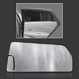 Custom Fit Rear Side Window (2pcs) Reflective Sun Shade Compatible with 2021 2022 2023 2024 2025 Hyundai Elantra Sedan, Insulated Privacy Accessories Blockout UV Reflector Protection - Made in USA