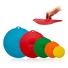 5Pcs/Set Multifunctional Bowl Lid Food Grade Silicone Vacuum Sealing Cover
