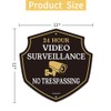 Video Surveillance Signs,Yuntarda 12”x12”(2-Pack) No Trespassing Sign Aluminum Metal Sign