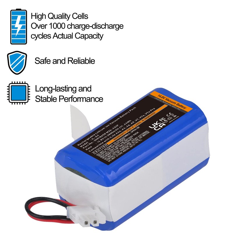 Batmax 14.8V Battery for ILIFE A4s, A4s pro, V7 V7S