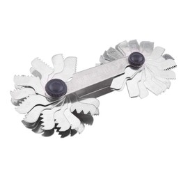 Medidor de Roscas, Medidor de Paso de Tornillo de Acero Inoxidable 51/52 Piezas, Herramienta de Medición de Paso de Tornillo de 60 Grados y 55 Grados para Medición Industrial(Metric+ imperial 52 pcs)