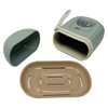 G.B.S Hard Shell Leak Proof Travel Soap Case with Lid