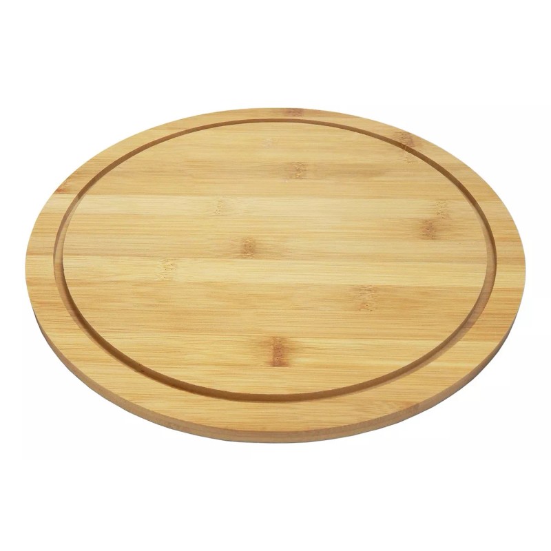 Bambú Tabla De Corte Bambú Circular Ecológica 32 Cm -