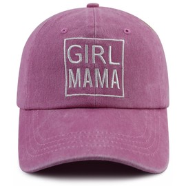 Gifts for Mom from Daughter, Funny Embroidered Girl Mama Hat, Best Mom Baseball Cap, Mothers Day Birthday Gifts for New Moms Mommy Wife Grandma Women Pink