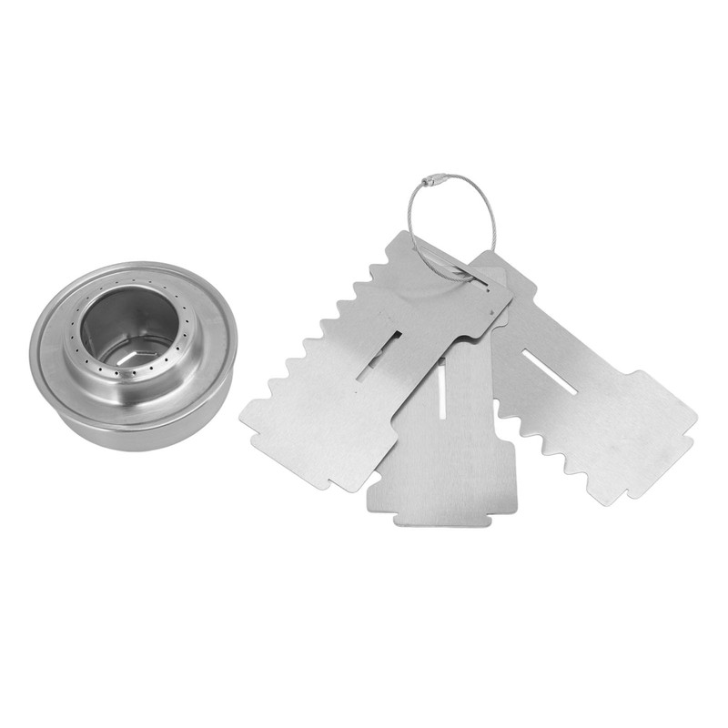 Outdoor Portable Camping Stove Stainless Steel Mini Backpacking Stove for