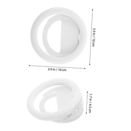 Vaguelly Portable Phone Ring Light Dimmable LED Clip Light for Makeup Photography Video Recording Compact Design for Travel Enhanced Clarity Brightness