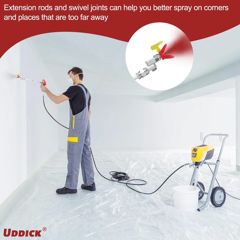 7PCS Airless Paint Sprayer Gun Set with 3600 PSI Airless