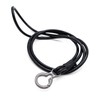 ZUKOU Neck Strap, Leather, Black, Black, Leather Cord, Cell Phone,