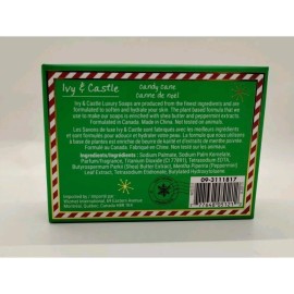 IVY & CASTLE - Candy Cane - Luxury Soap Bar 5.3 OZ (150 g) - Open Box