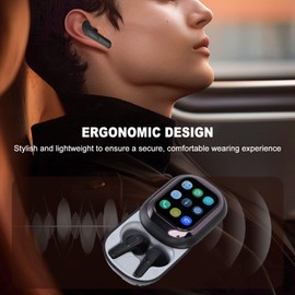 Generic AI Translator Earbuds, Bluetooth 5.4 Translator Earbuds with APP Charging Case, 133 Languages Real Time Translation, Wireless Headphones for Travel Business Learning (Black)