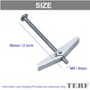 TERF® M5 X 50mm Wing Spring Toggle Bolt With Machine