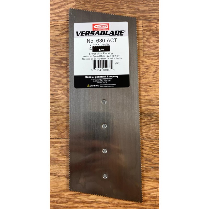 Gundlach 680-ACT Versablade Flooring Trowel Blade
