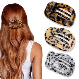 3 PCS Duckbill Hair Clips for Women - Acetate Accessories for Thin, Thick Hairs, Strong Hold Flat Hair Claw Clips for Women and Girls