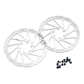 Dymoece Bike Disc Brake Rotors 6 Holes with 12 Screws for Shimano Tektro Avid Magura Hayes 160mm / 180mm