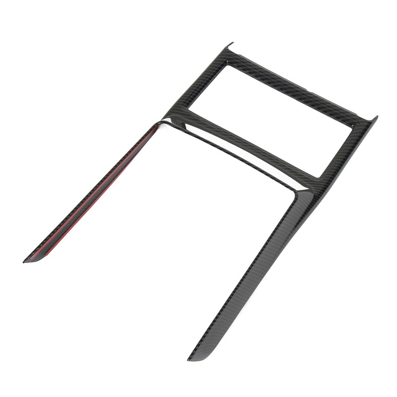 Car Cup Holder Frame Cover Carbon Fiber Pattern High Gloss