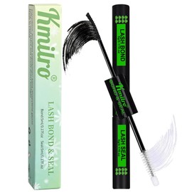Lash Cluster Glue Bond and Seal Waterproof Eyelash Glue Upgrade 150Hours Strong Hold Long-Lasting 2 in 1 Lashes Bond and Seal Eyelashes Clusters DIY at Home Latex-Free for Sensitive Eyes, by Kmilro