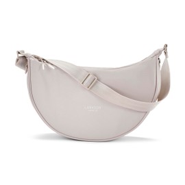 Larkson Crescent Bag Ladies Beige - Solveig Medium - Cross Body Bag Women Sling Shoulder Bag in Half Moon Shape - Womens Dumpling Bag with Adjustable Strap