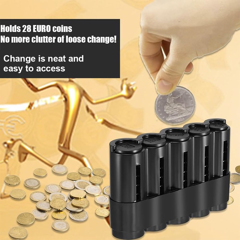 Coin Dispenser, Compact Coin Sorter, Euro Coin Changer, Euro Coin