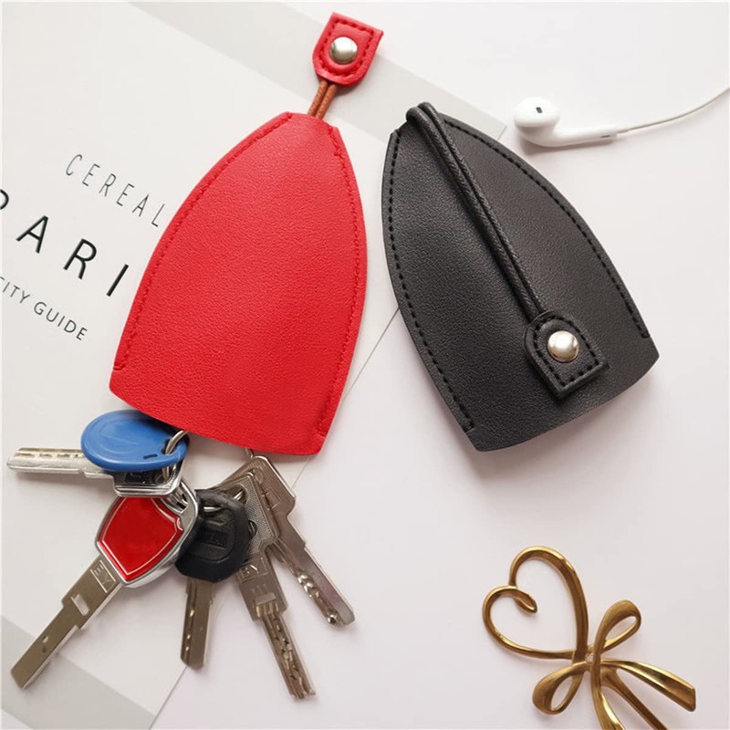 Moioee Car Key Case, 2PCS Creative Pull-Out Key Sleeve Keychain