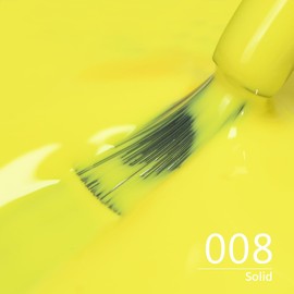 CHILLICATTY Pure Solid Color Gel Nail Polish 15ML for Nail Art design HEMA HPMA TPO Free Long Lasting Quick-Dry Need UV Lamp Gel Polish for Home Salon DIY for Women Girls (Yellow Solid-008)